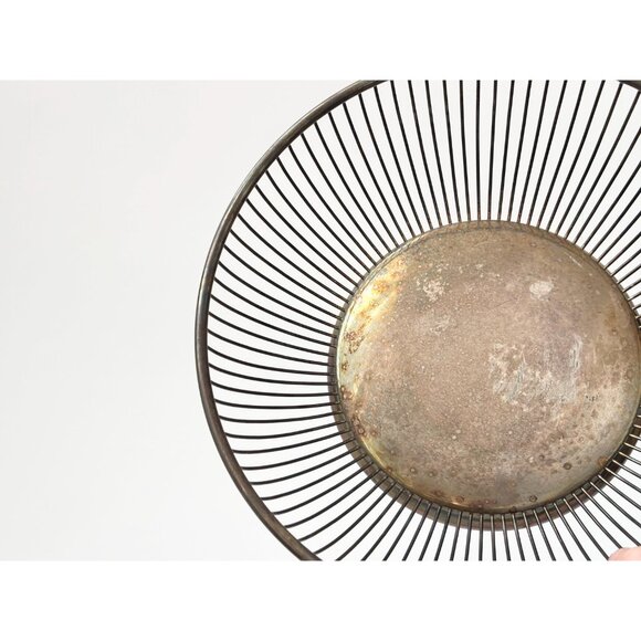Gorham Silver Plated Italian Made Vintage Wire Fruit | Bread | Decorative Bowl - Picture 9 of 9